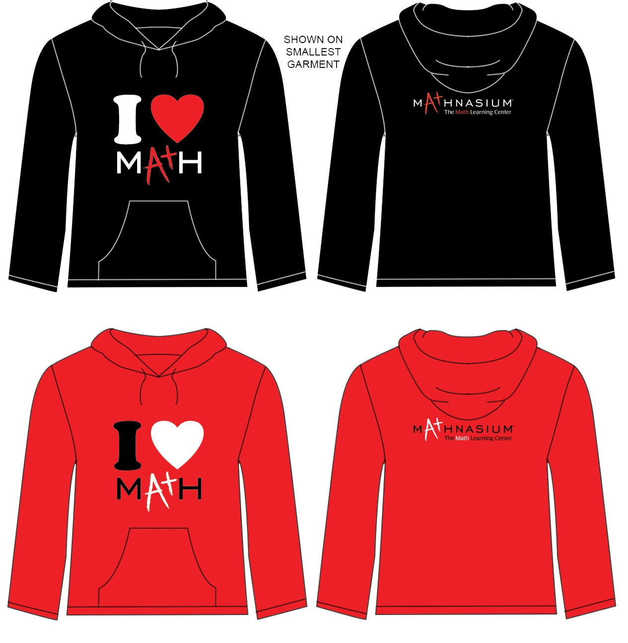 I LOVE MATH (Print 2 Sides) – MathApparel.com