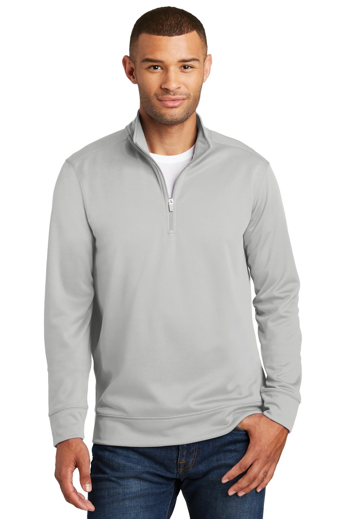 Performance Fleece 1/4-Zip Pullover Sweatshirt with Embroidery PC590Q