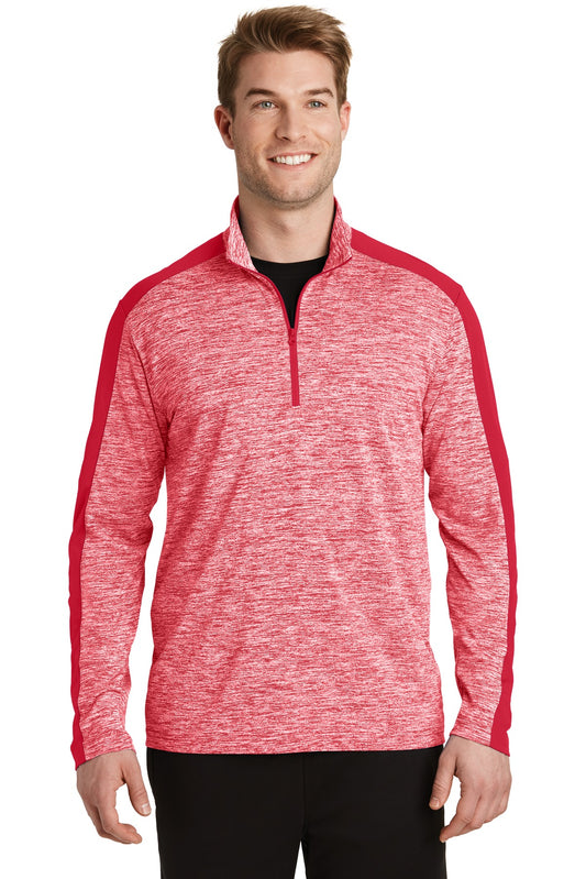 Sport-Tek Electric Heather 1/4-Zip Pullover. ST397 (Overstock) (b5)