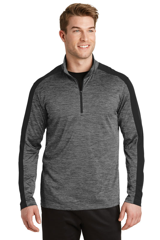 Sport-Tek Electric Heather 1/4-Zip Pullover. ST397 (Overstock) (b6)