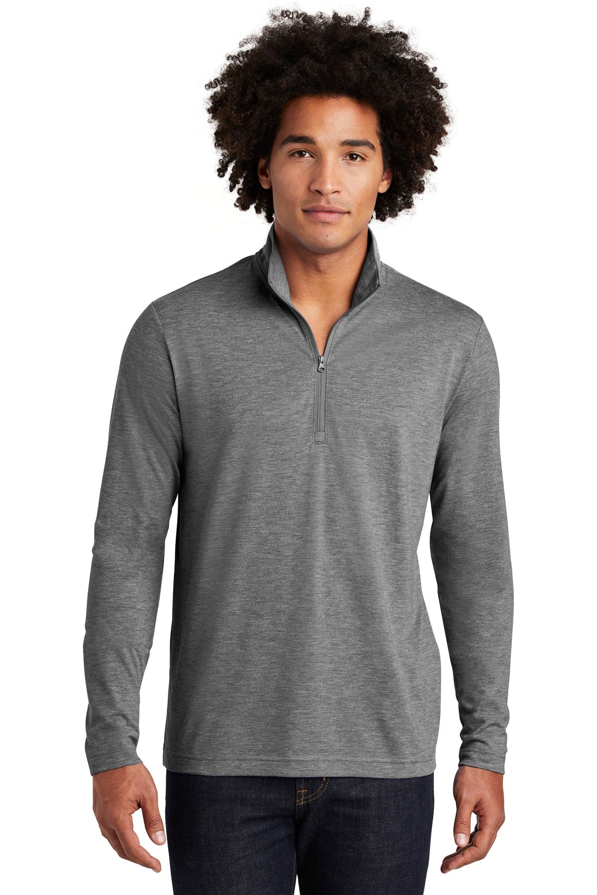 PosiCharge ® Tri-Blend Wicking 1/4-Zip Pullover. ST407
