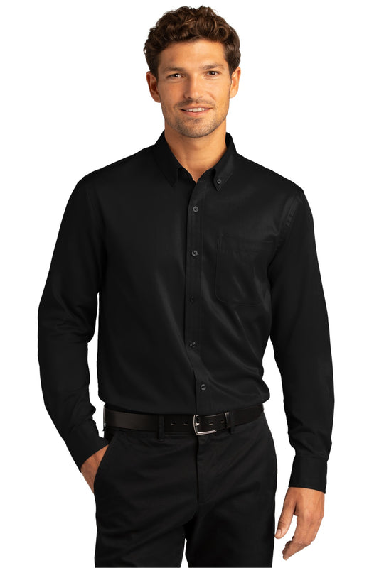 Port Authority® Long Sleeve Twill. W808 (Overstock) (b1)