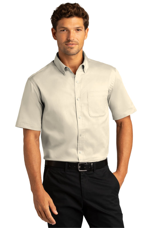 Short Sleeve SuperPro React™ Twill Shirt. W809
